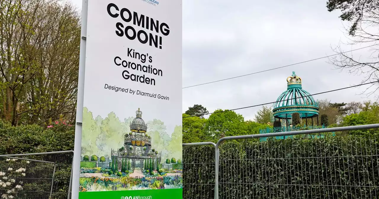 In pictures: Final touches put to Co Antrim Coronation Garden