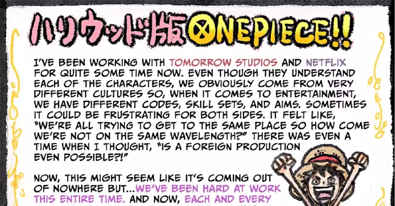 One Piece 'Setting Sail Very Soon': Eiichiro Oda Offers Series Update