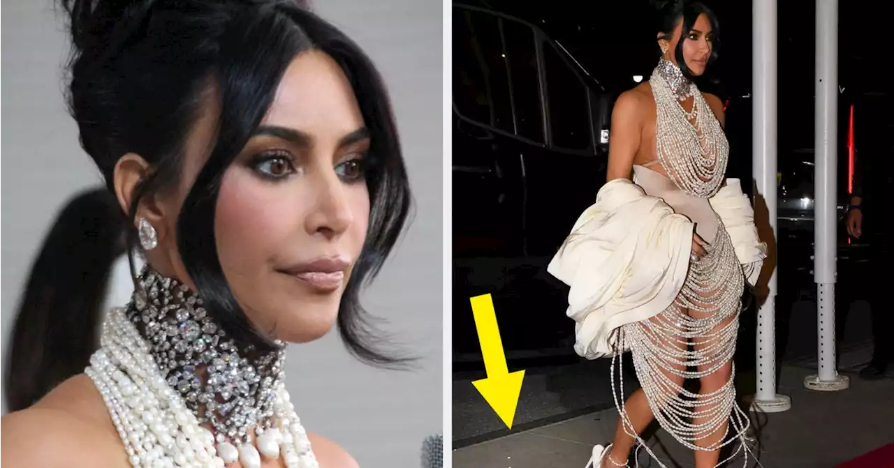 Kim Kardashian Had A Wardrobe Malfunction At The Met Gala