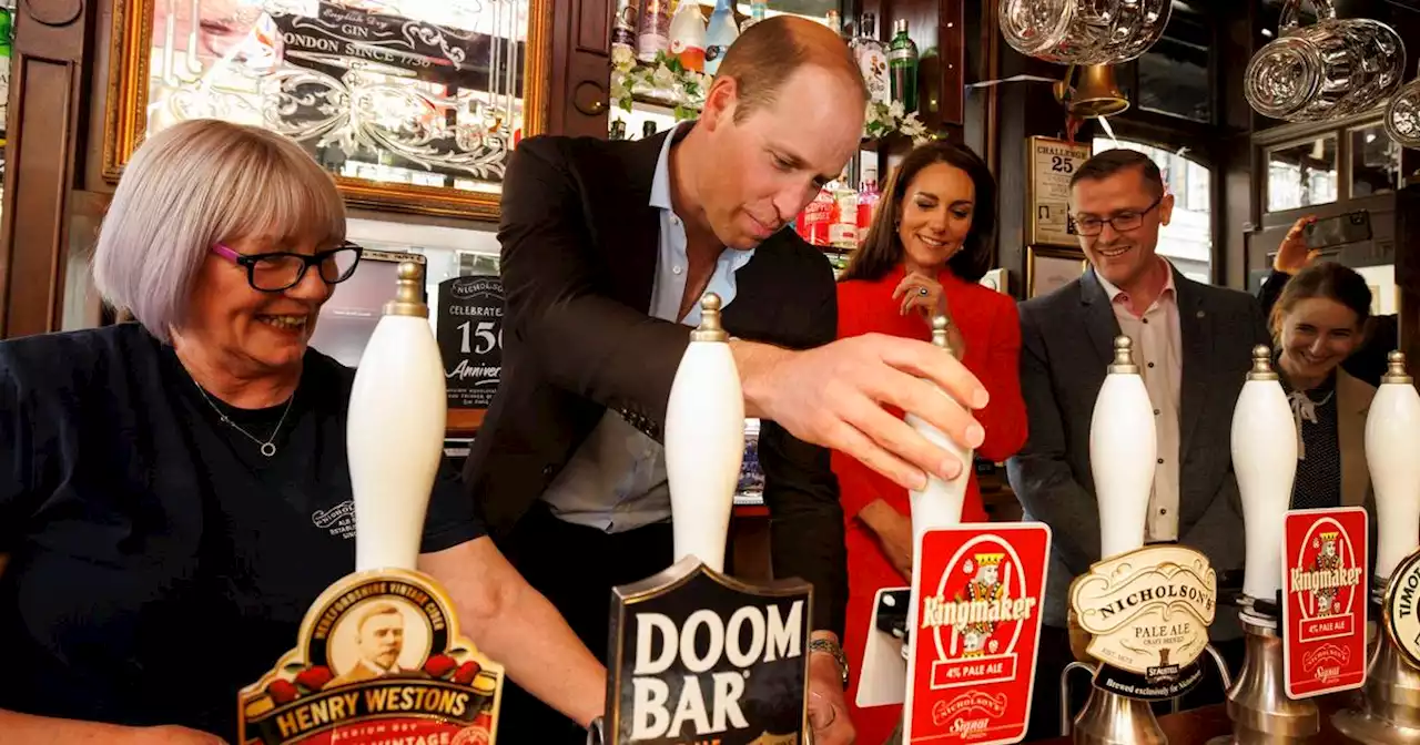 Prince William and Kate visit a London pub amid preparations for King Charles' coronation