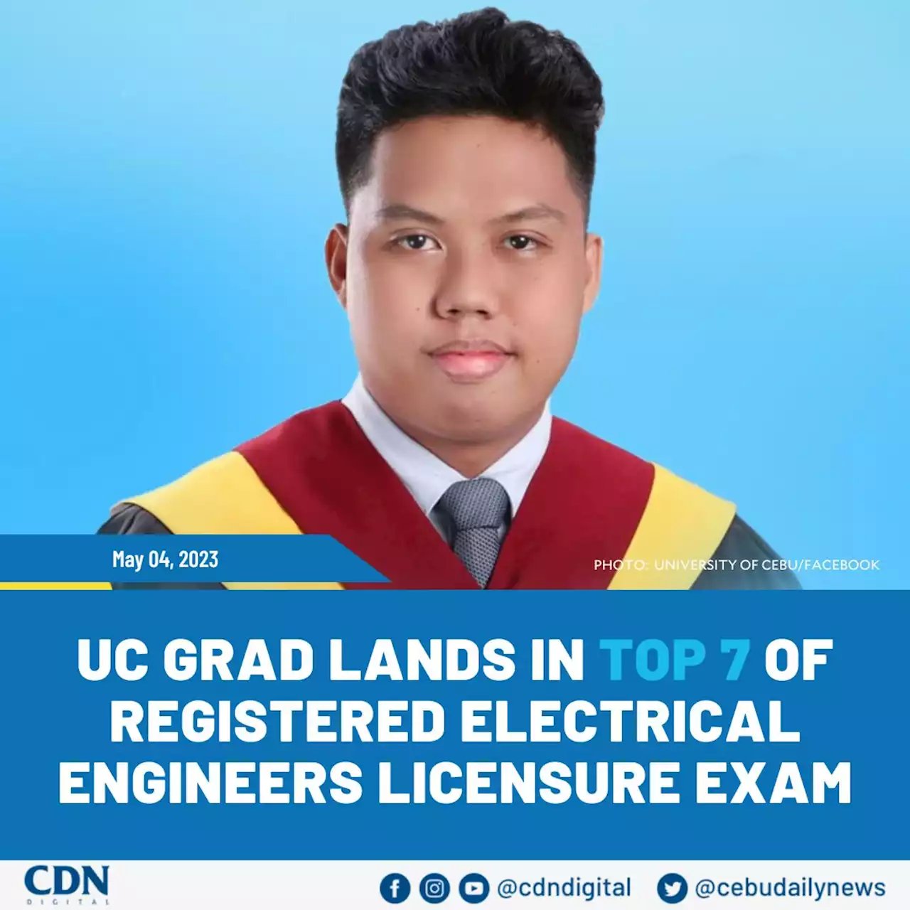 UC grad lands in Top 7 of Registered Electrical Engineers Licensure Exam