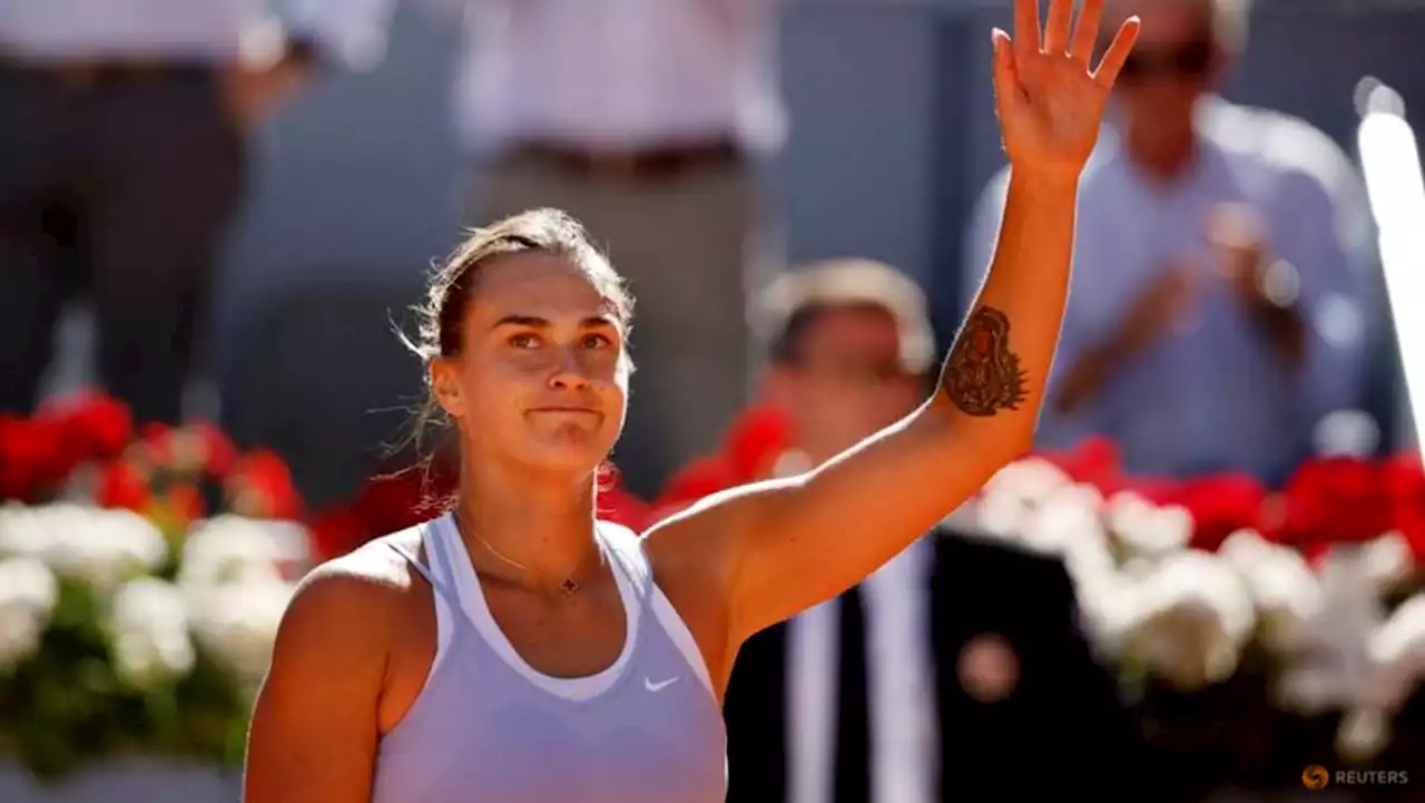 Dominant Sabalenka ends Sakkari's run to reach Madrid final