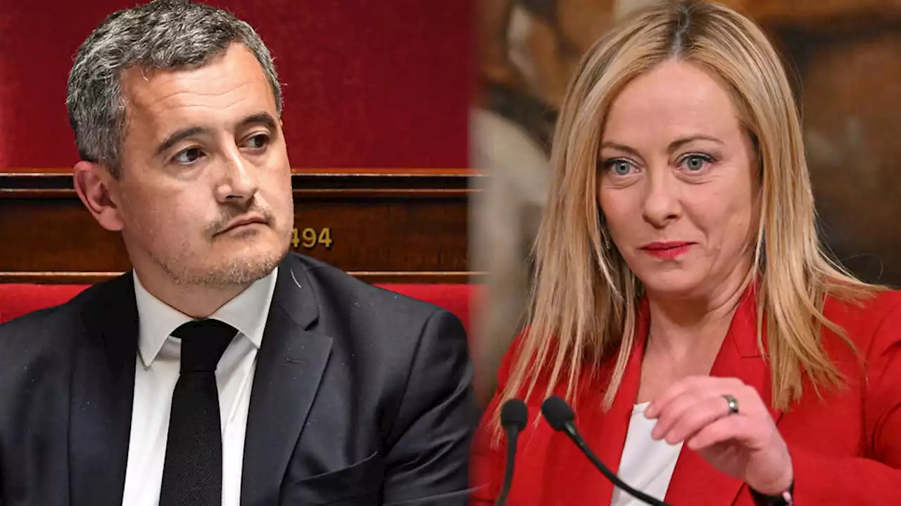 Giorgia Meloni est «incapable de régler les problèmes migratoires» de l'Italie, selon Gérald Darmanin