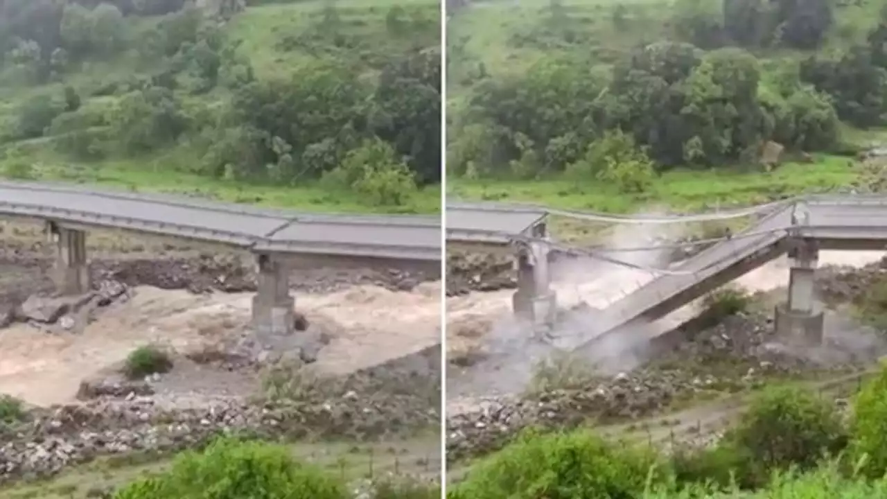 Calabria, crolla viadotto per le forti piogge: era stato chiuso poche ore prima