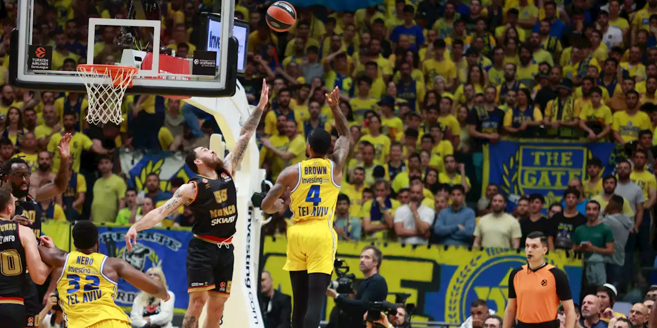 Euroligue : Monaco sombre chez le Maccabi Tel-Aviv (104-69) et devra batailler dans un match 5