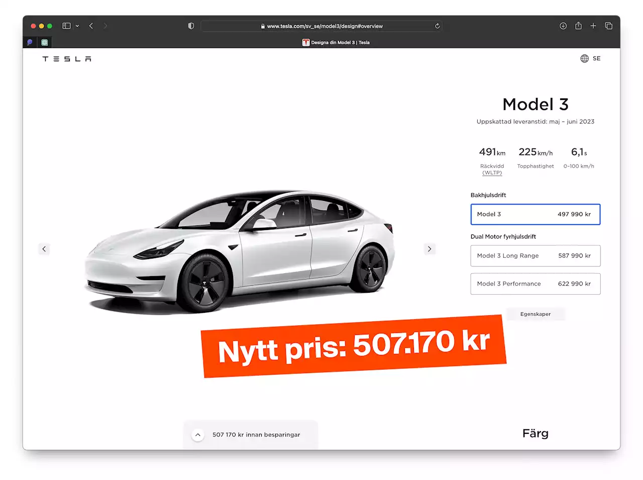 Tesla ska sluta fula sig med priserna i Sverige. Tack Konsumentverket (och Peter).