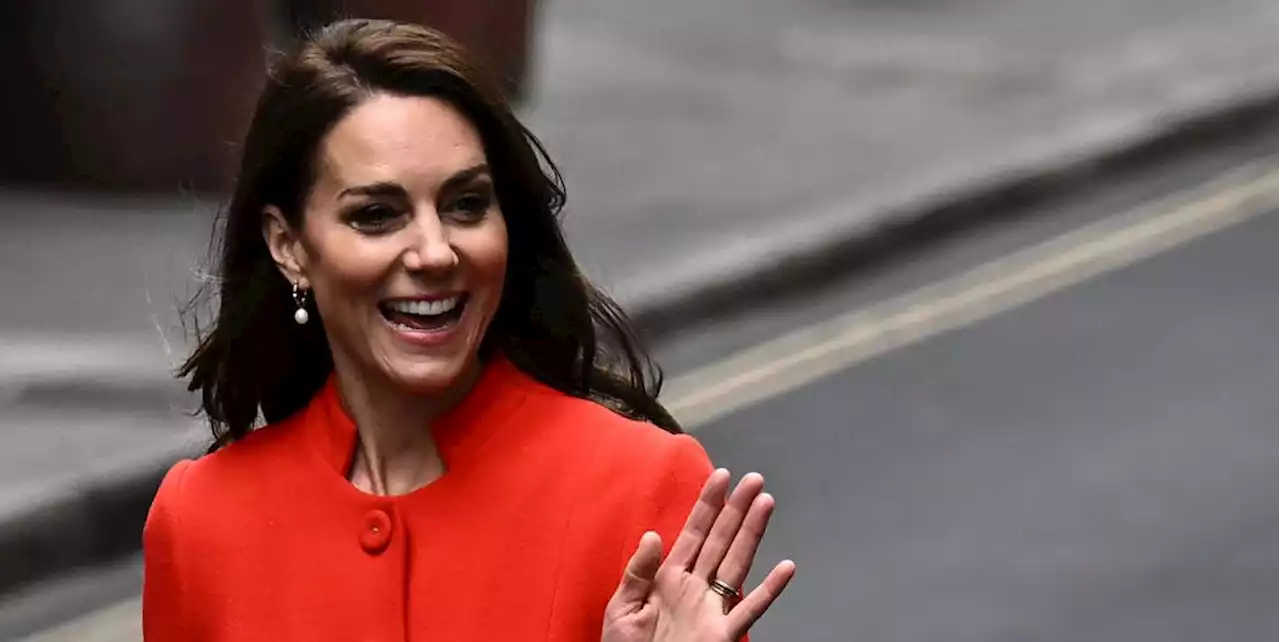 Princess Kate Wears the Perfect Poppy Red Coat During a Walk in London