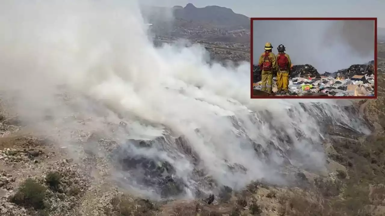 Casi 40 horas de fuego y contaminación en relleno sanitario de Guanajuato; esto sabemos