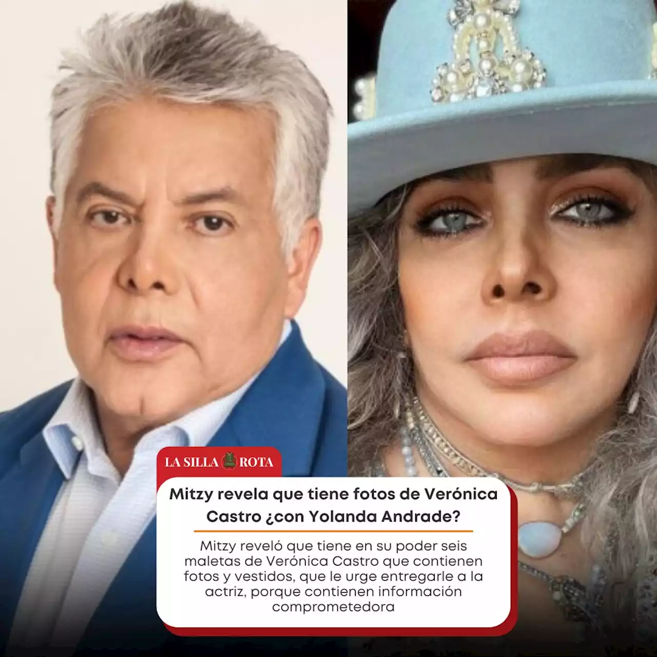 Mitzy REVELA que tiene fotos de Verónica Castro ¿con Yolanda Andrade?