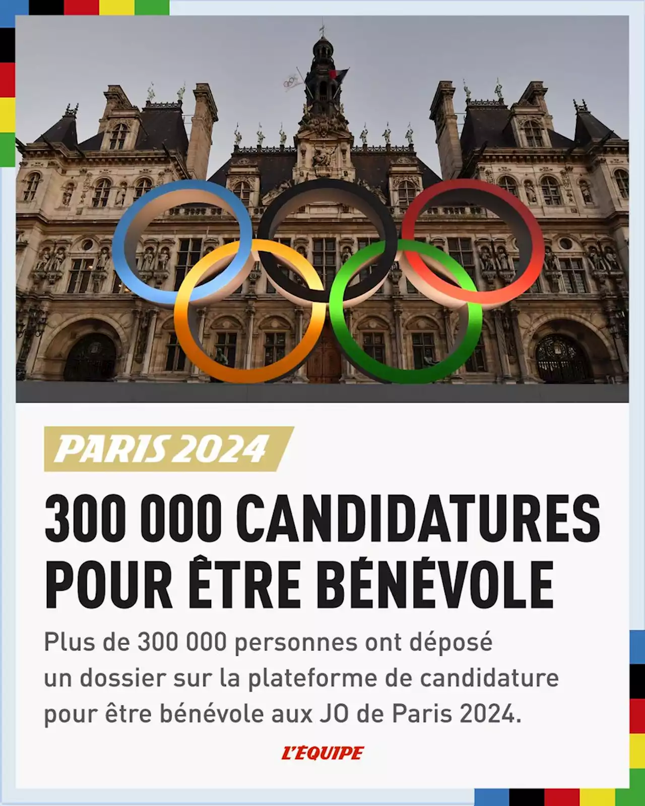 Plus de 300 000 candidatures pour être bénévole aux JO de Paris 2024