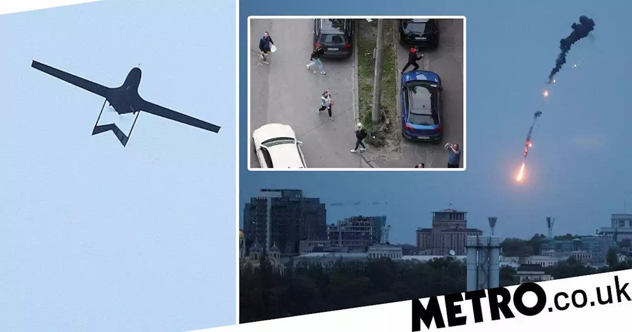 Huge cheers erupt after drone is shot down in Kyiv