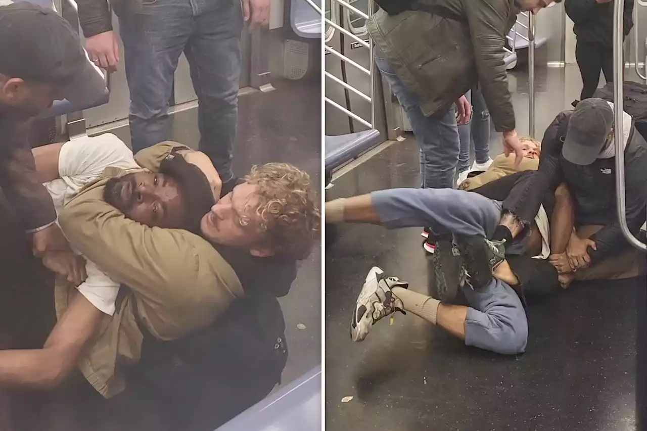 Shocking video shows NYC subway passenger putting unhinged man in deadly chokehold