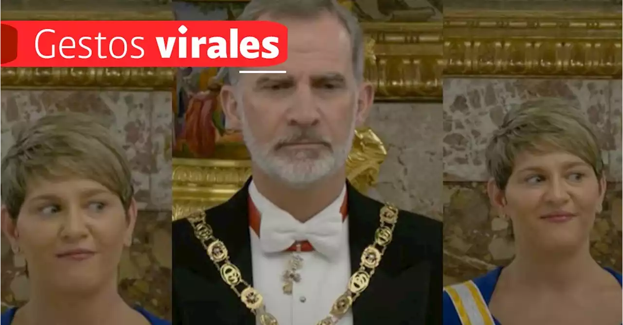 Verónica Alcocer hizo simpáticas caras en la cena con el rey de España y sus gestos se volvieron virales