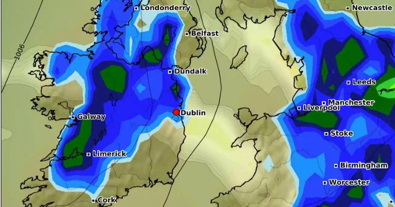 Maps of counties to get heaviest rain as Met Eireann predict highs of 19 degrees