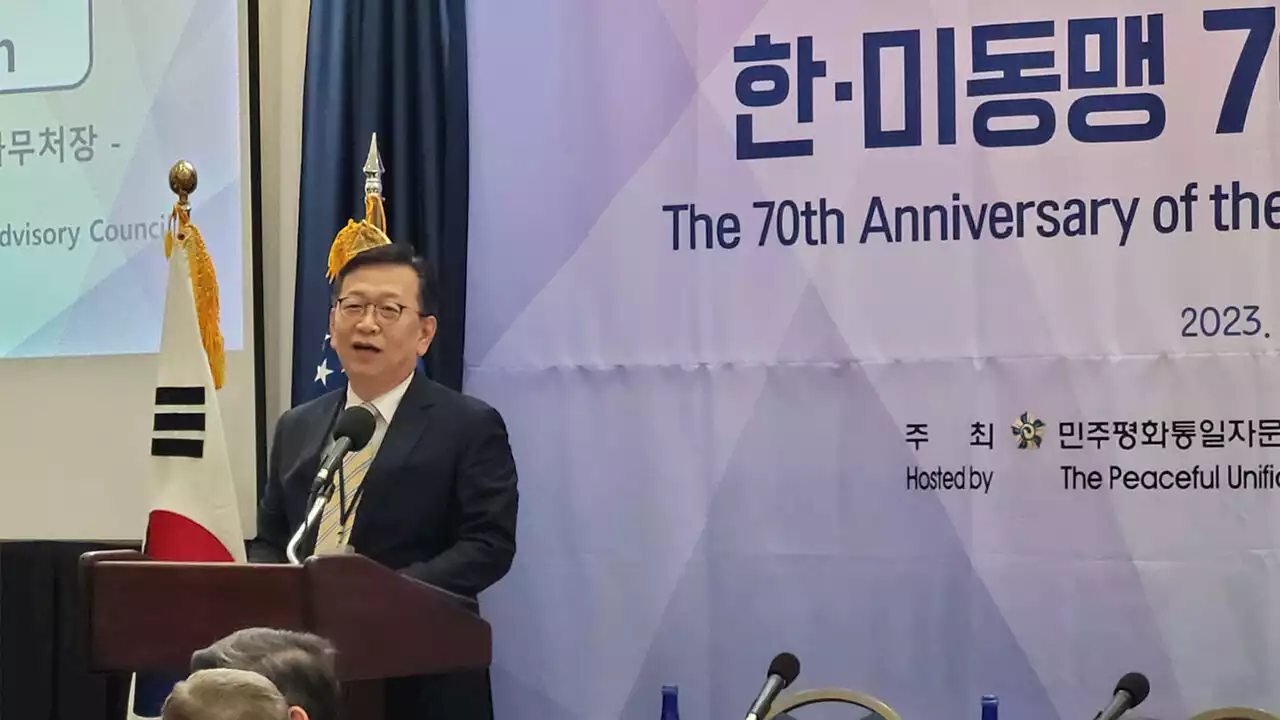 '한반도 평화통일 쉽지 않은 국제 정세…한미 동맹 더 발전해야'