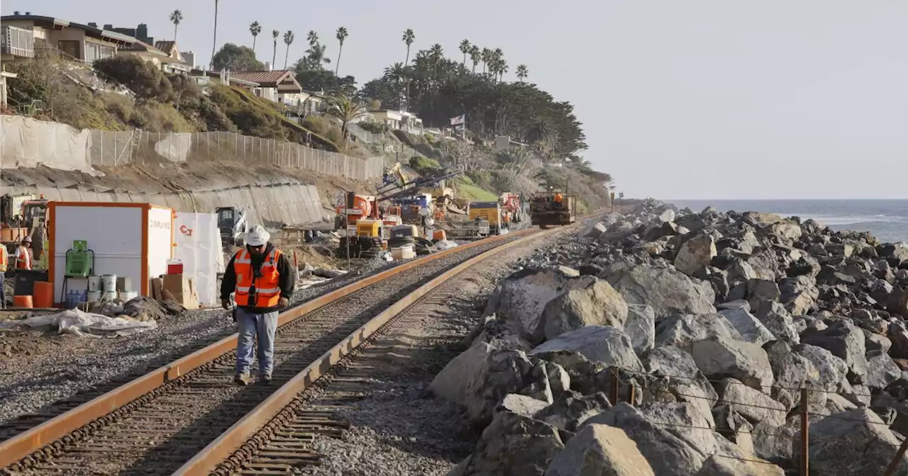 San Diego freight trains resume travel past San Clemente landslide