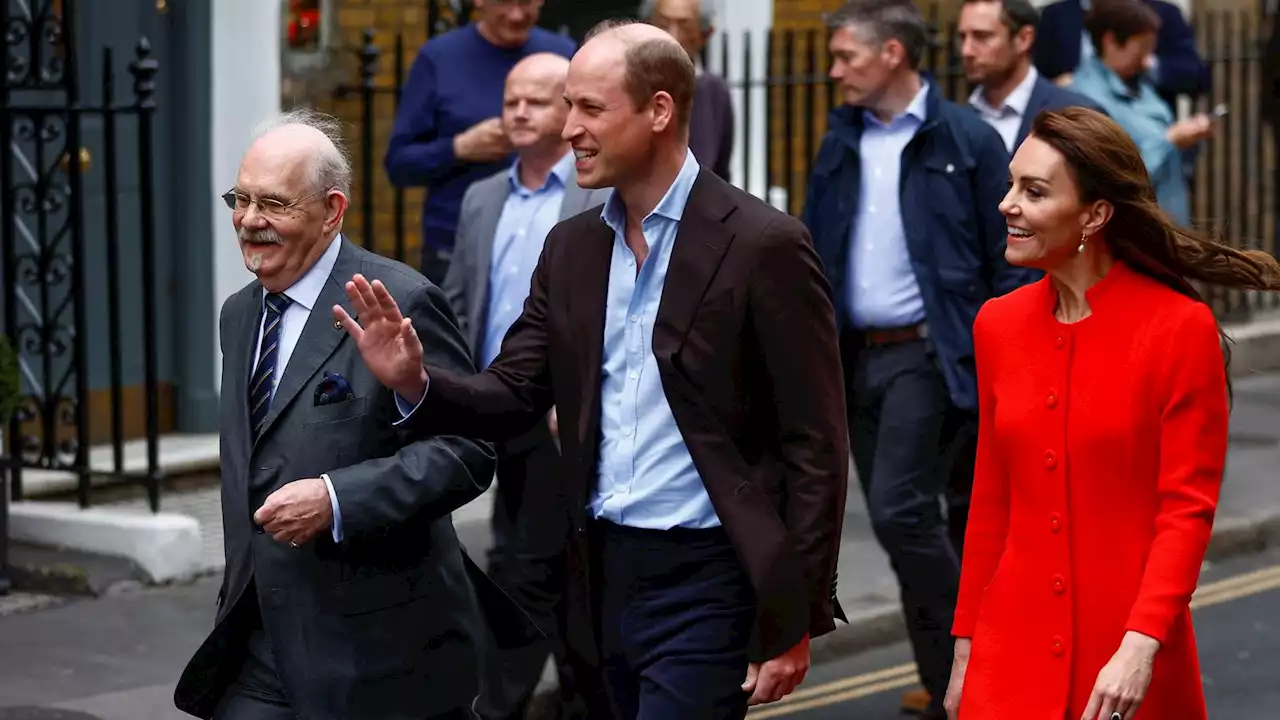 William and Kate meet fans outside Soho pub after a ride on the Elizabeth line