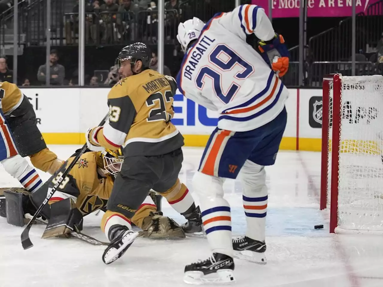 Leon Draisaitl scores four goals, but Oilers drop series-opener 6-4 to Knights