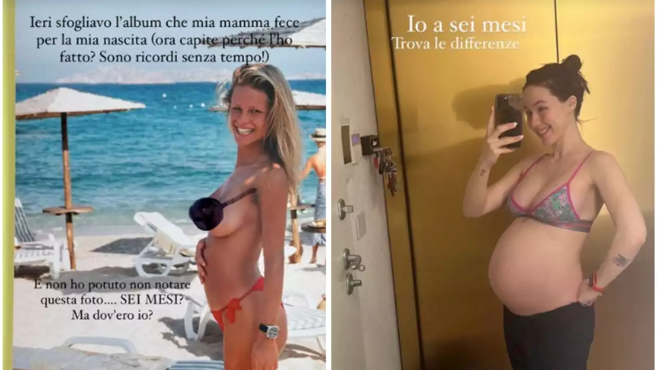 Aurora Ramazzotti e Michelle Hunziker: «gara di pancioni» sui social