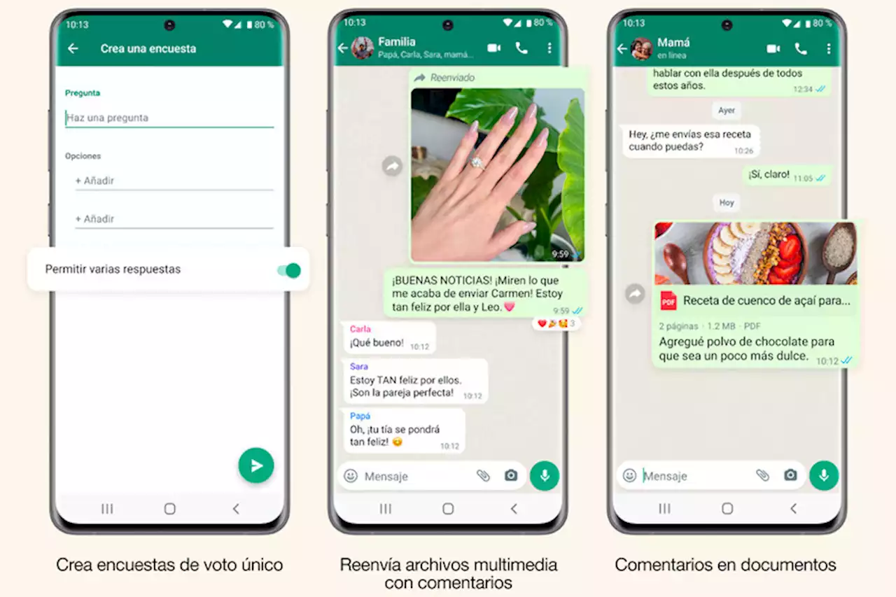 WhatsApp se actualiza: las novedades que llegan a encuestas y envío de documentos, explicadas