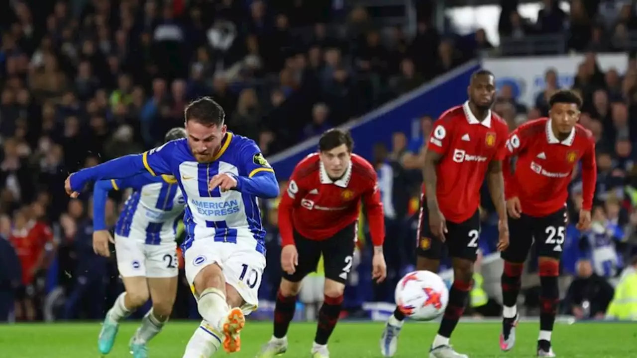 Late MacAllister penalty gives Brighton 1-0 win over Manchester United