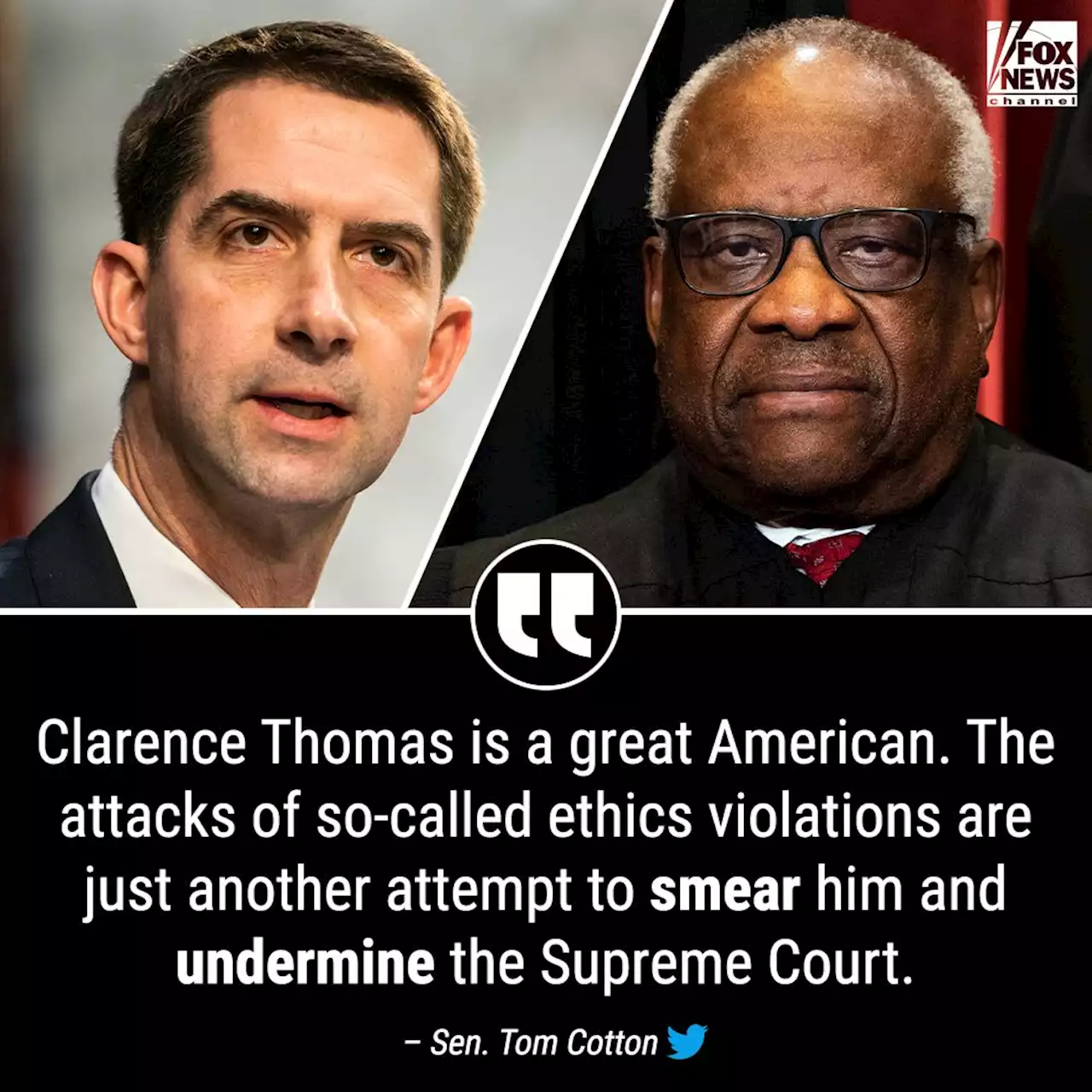 Clarence Thomas is a great American: Sen. Tom Cotton | Fox News Video