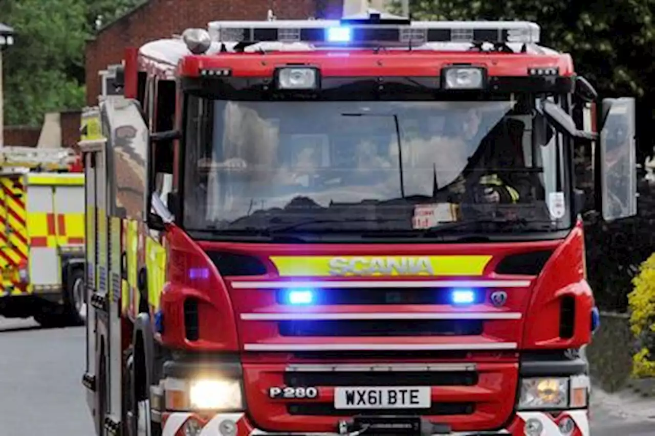 Four fire engines rush to tackle 'building fire'