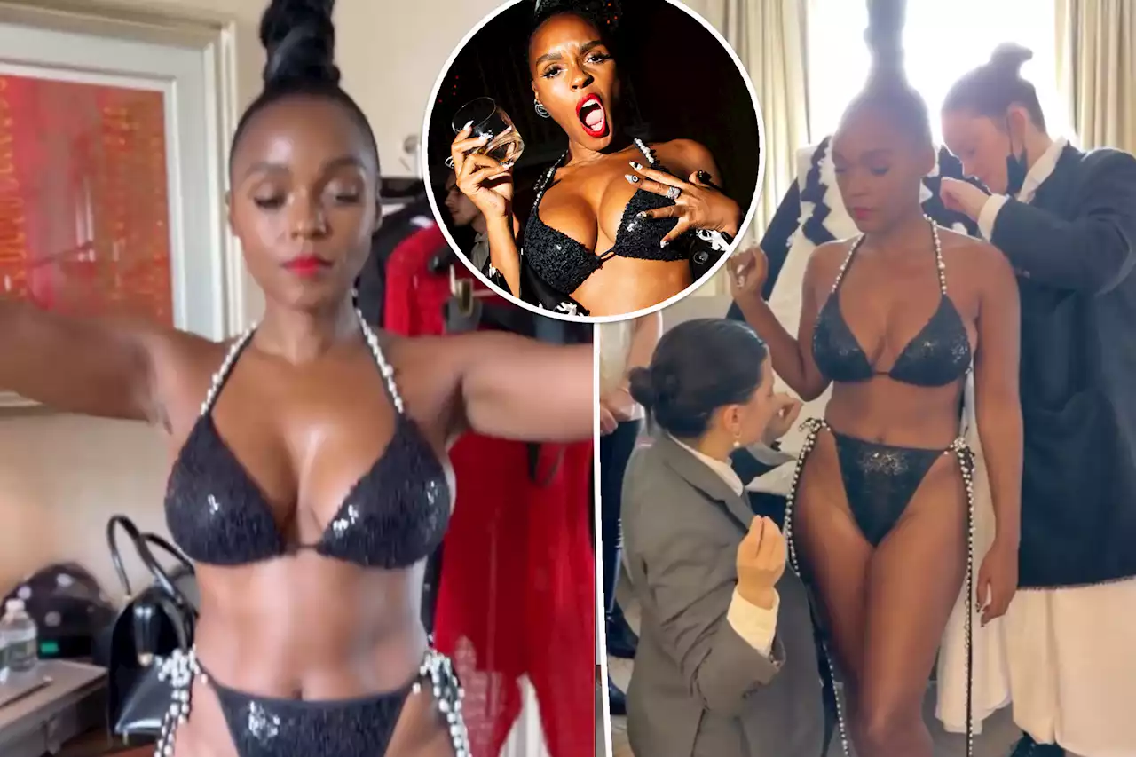 Janelle Monáe shows off her sequined Met Gala 2023 bikini from every angle