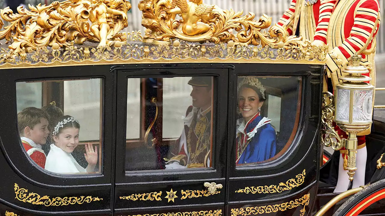 Prince William and Kate's children, George, Charlotte, Louis, attend coronation | PHOTOS