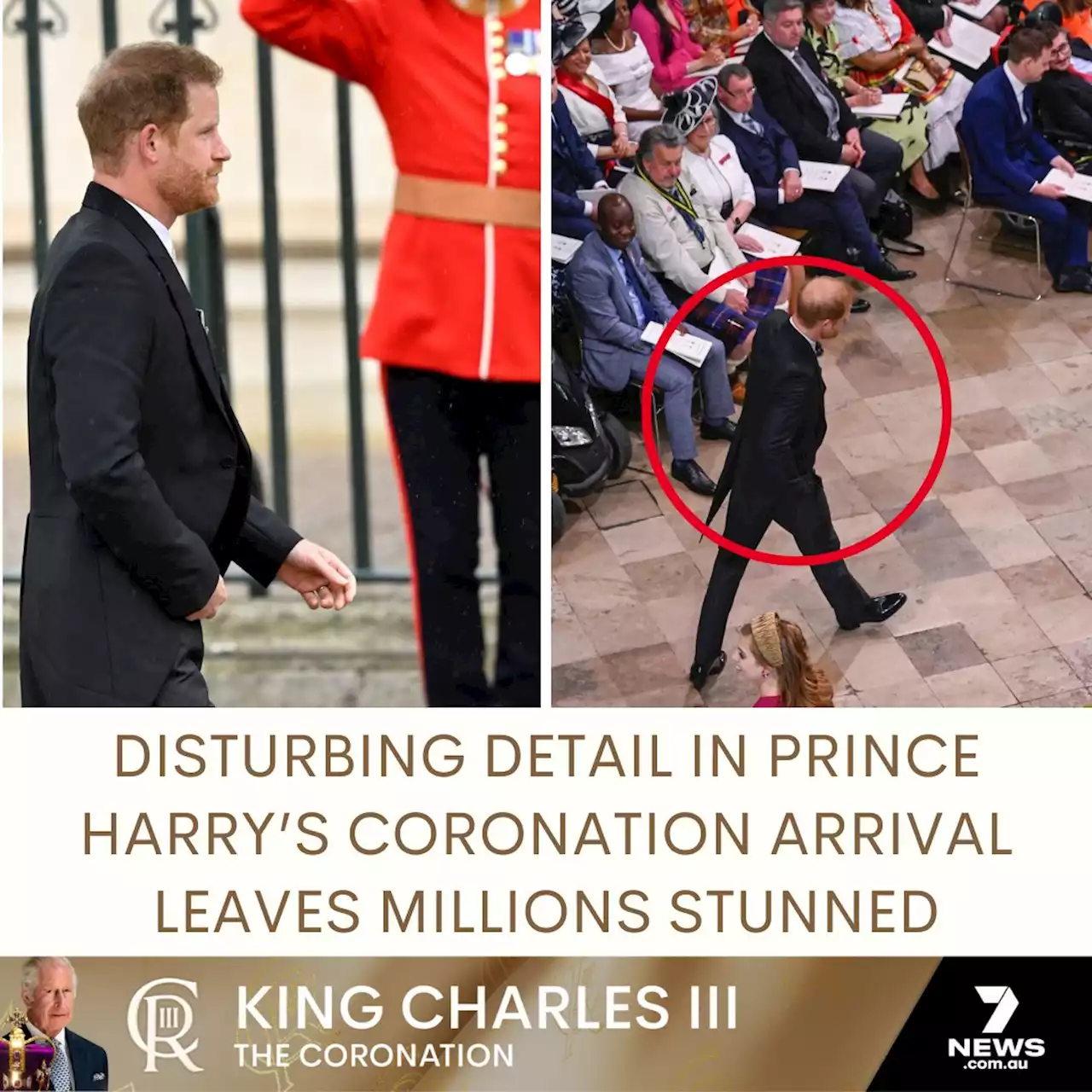 Disturbing detail in Prince Harry’s coronation arrival leaves millions stunned