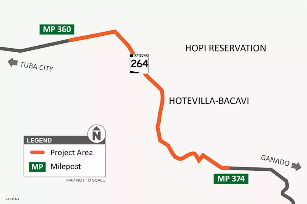 Paving project beginning on SR 264 east of Tuba City | Department of Transportation