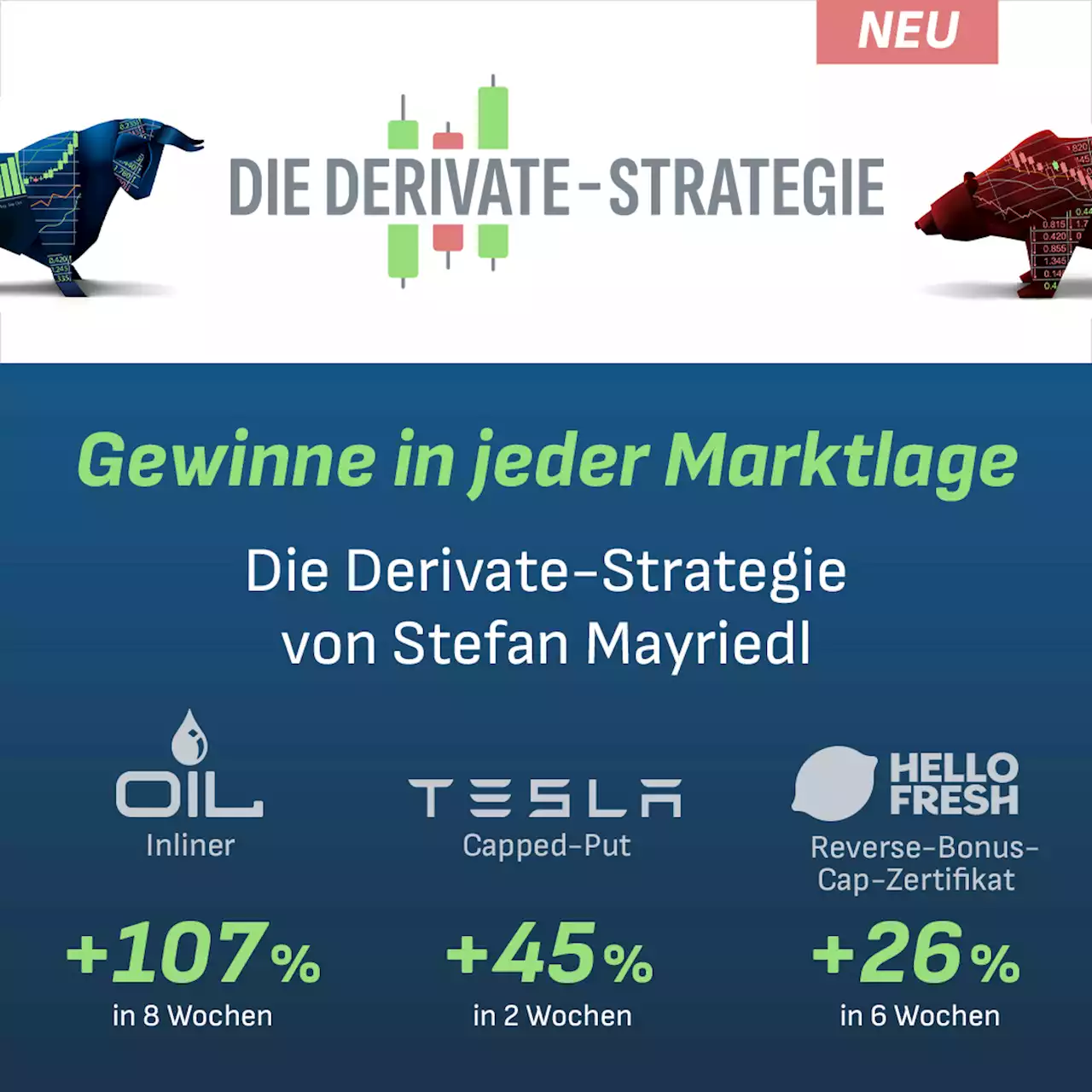 DIE DERIVATE-STRATEGIE – Gewinne in jeder Marktphase