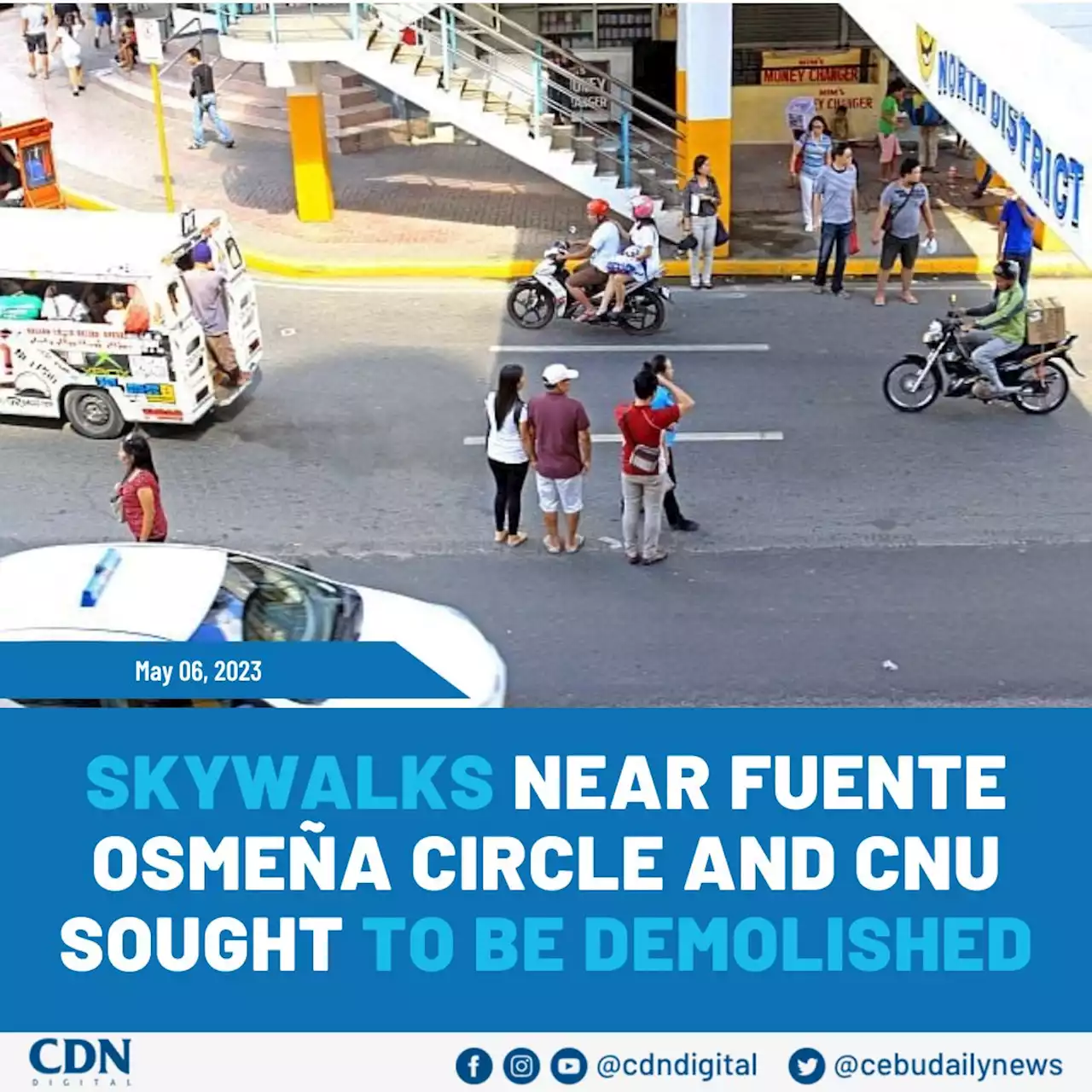 Skywalks near Fuente Osmeña Circle and CNU sought to be demolished