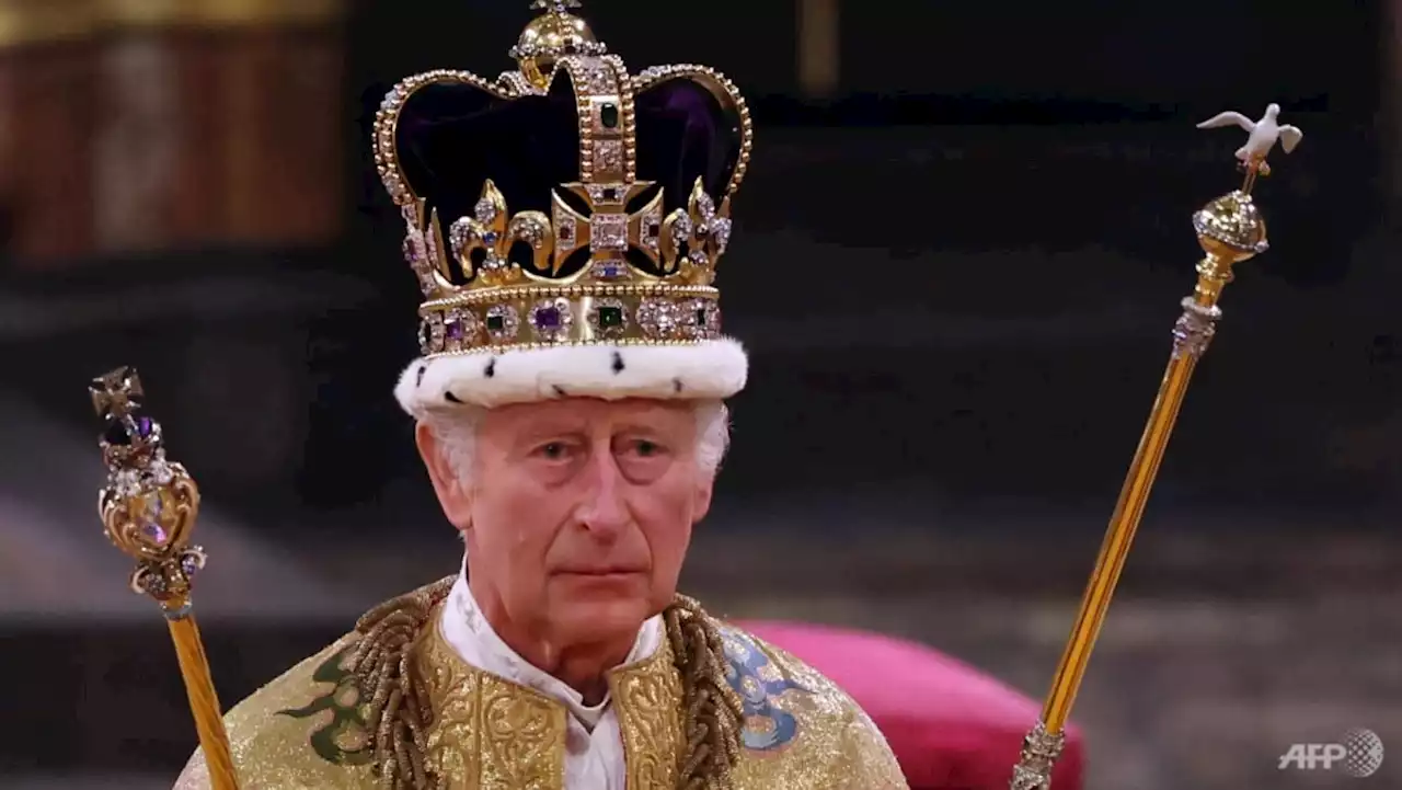 King Charles III crowned at London's Westminster Abbey