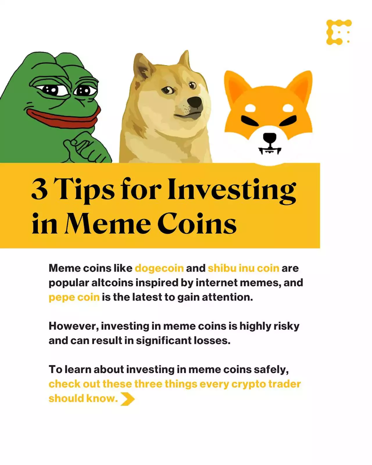 Investing in Meme Coins? 3 Things Every Crypto Trader Should Know