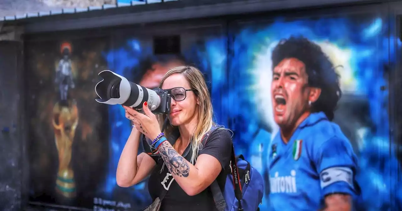 La fotógrafa fana de Maradona que viajó para ver al Napoli campeón