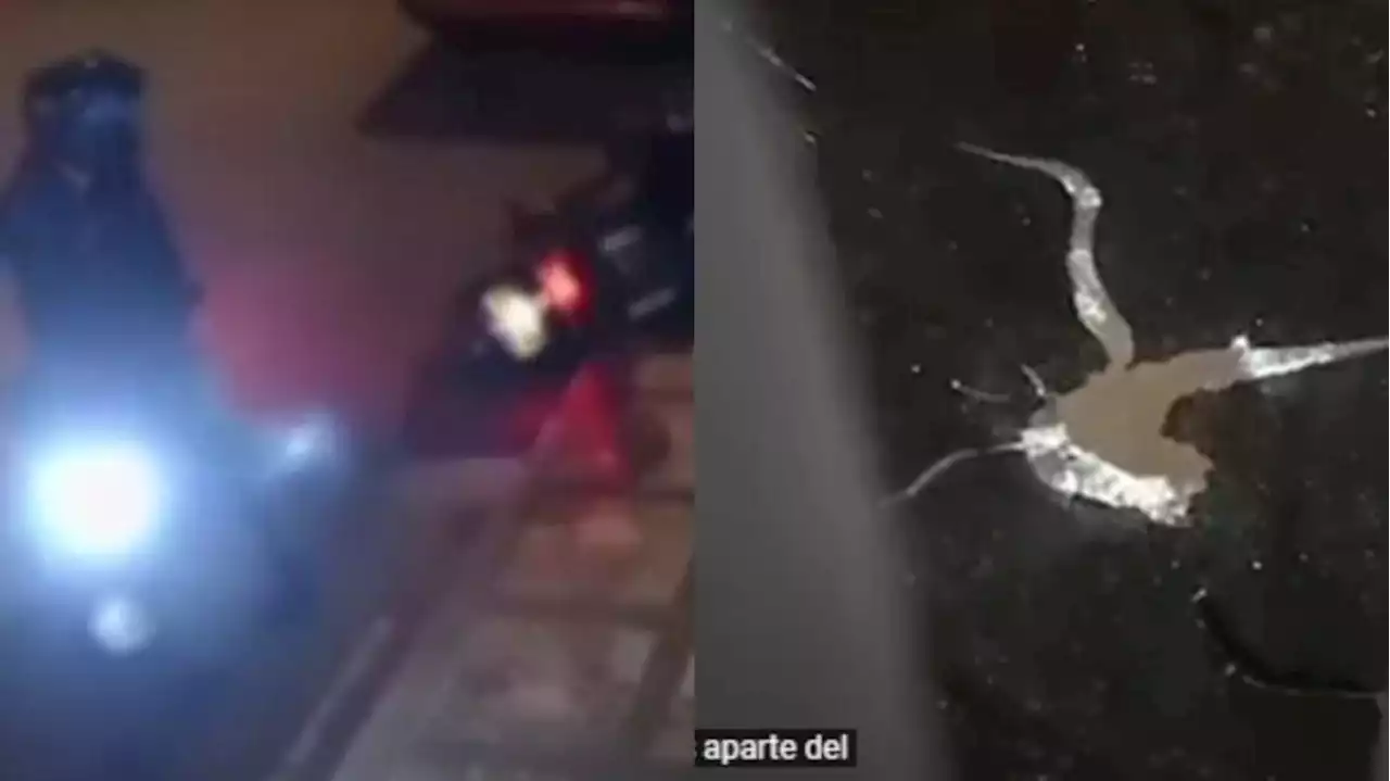 Video: Hombre evitó robo tras embestir con su carro a ladrones de motos