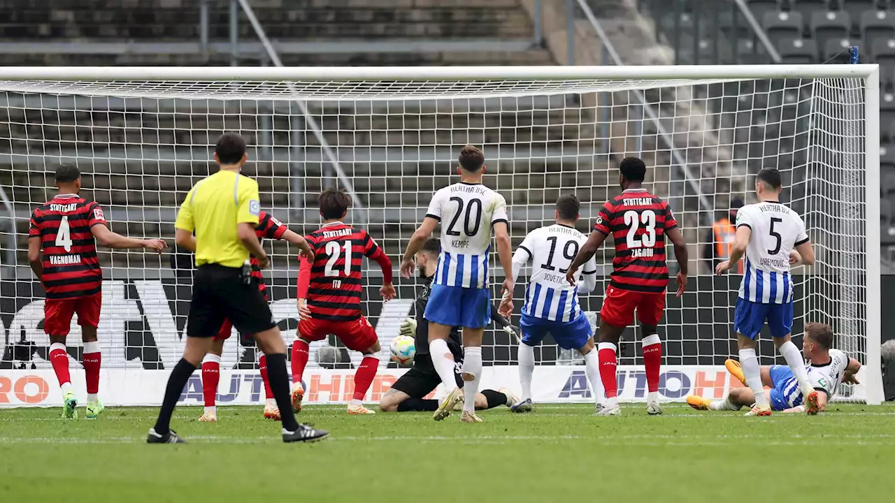 Hertha BSC besiegt Stuttgart nach Fehler von VfB-Torhüter Fabian Bredlow - Hoffnung im Abstiegskampf