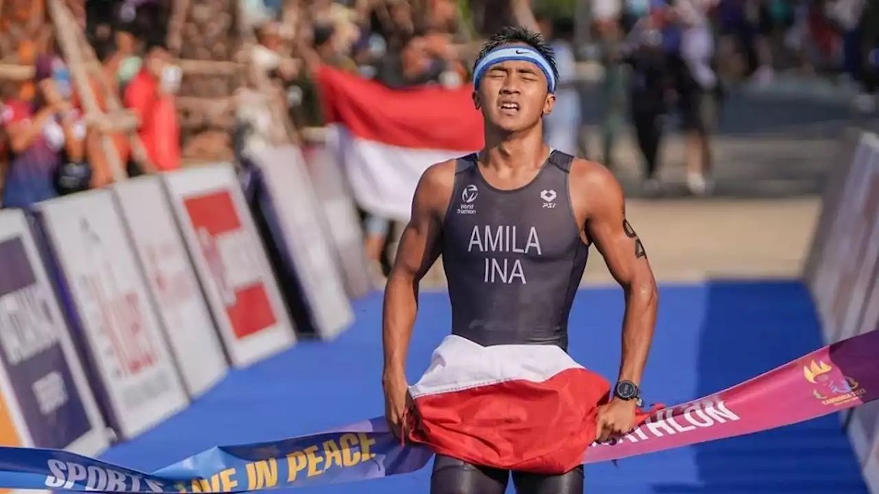 Emas Pertama Indonesia dari Aquathlon Diikuti Sapu Bersih Emas Maraton Putra-Putri