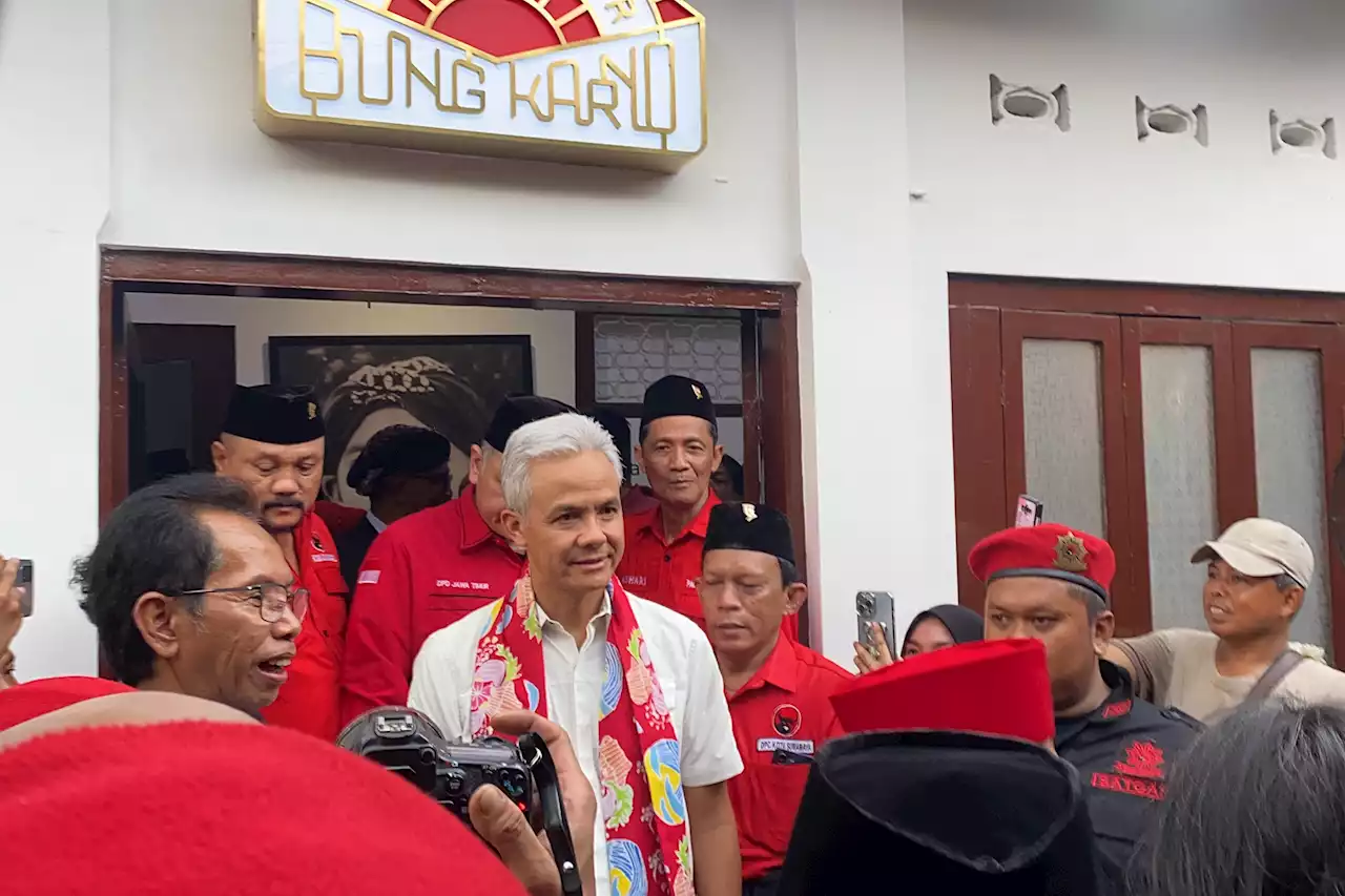 Ganjar Pranowo Kunjungi Rumah Bung Karno di Surabaya, Kenang Perjuangan Bung Karno