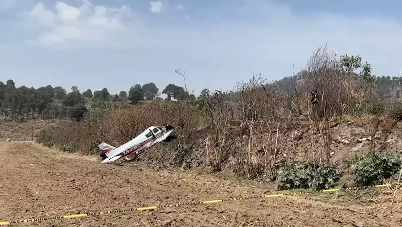 VIDEO | Se desploma avioneta y deja 2 lesionados en Puebla