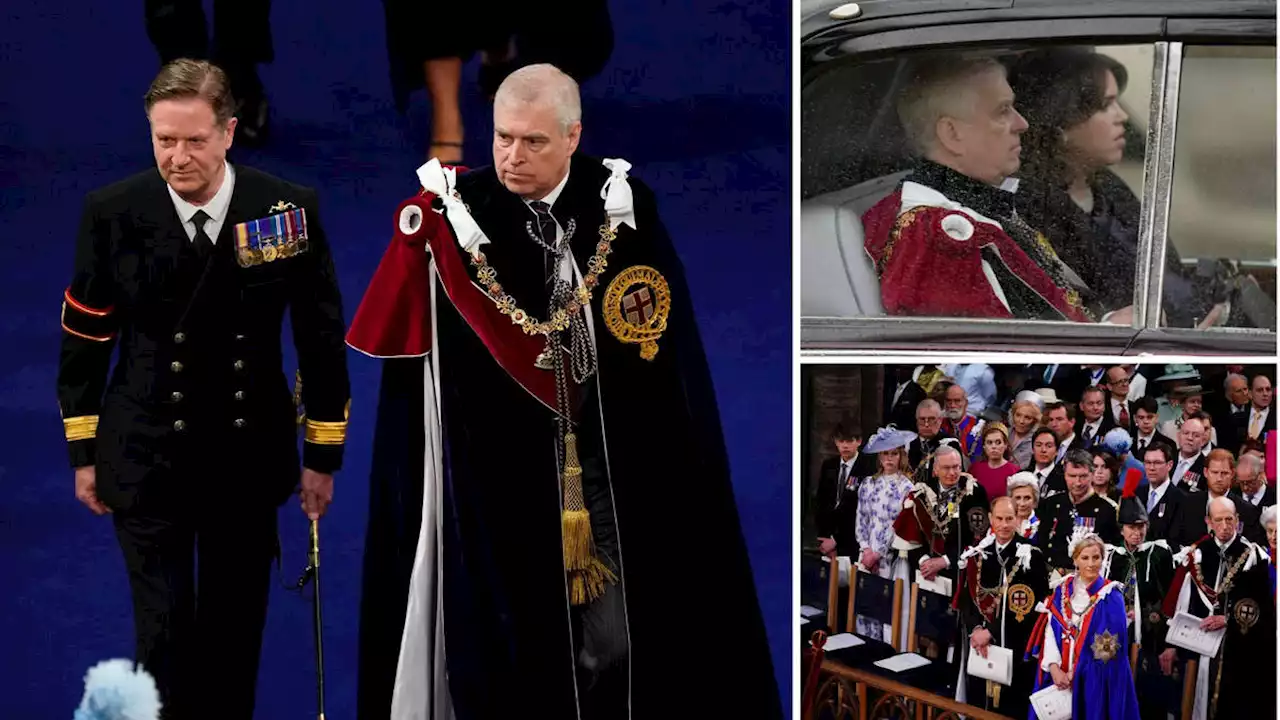 Prince Andrew booed by crowds as royal arrives at Coronation in full regalia - despite being stripped of royal patronages