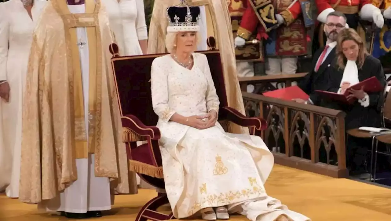 Este fue el look de la reina Camilla para la Coronación de Carlos III