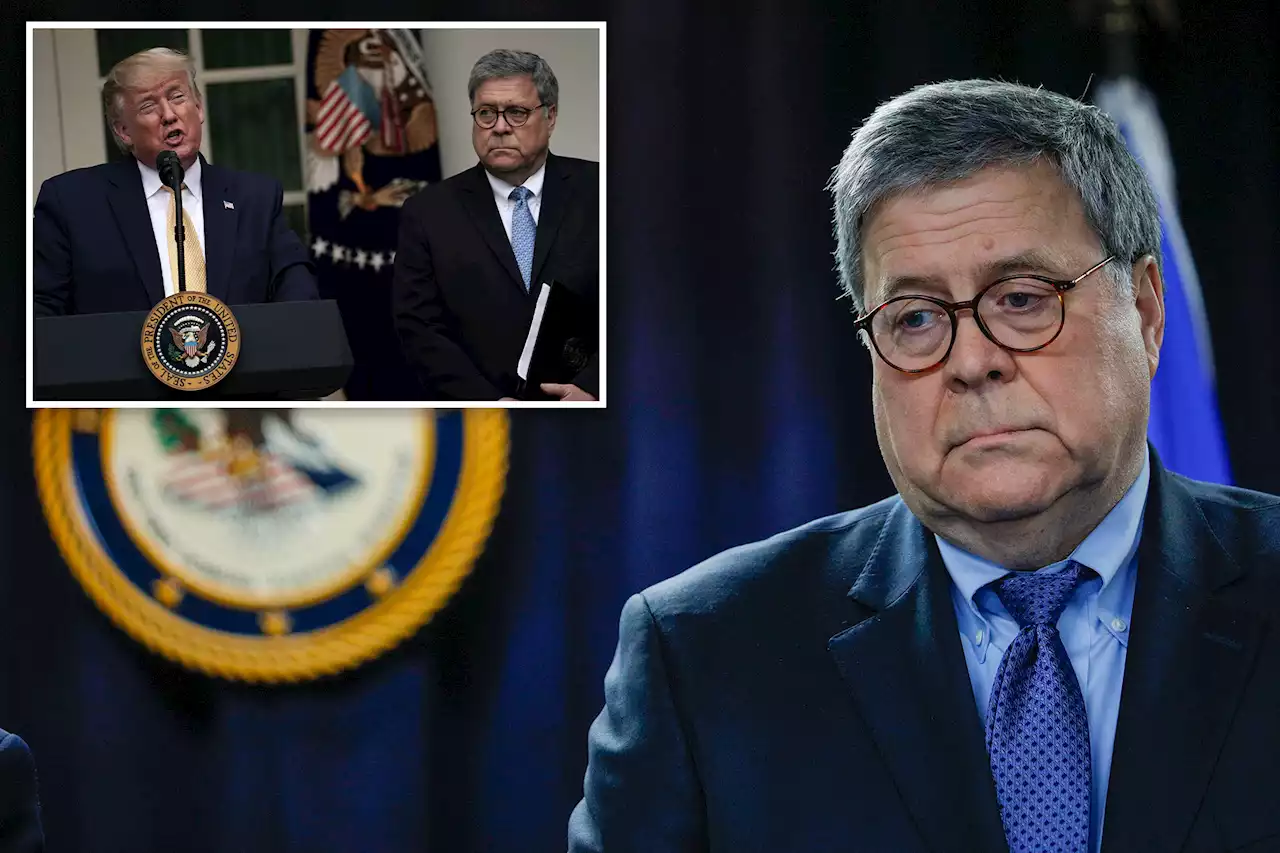 Bill Barr warns of ‘chaos’ and ‘horror show’ if Donald Trump is re-elected