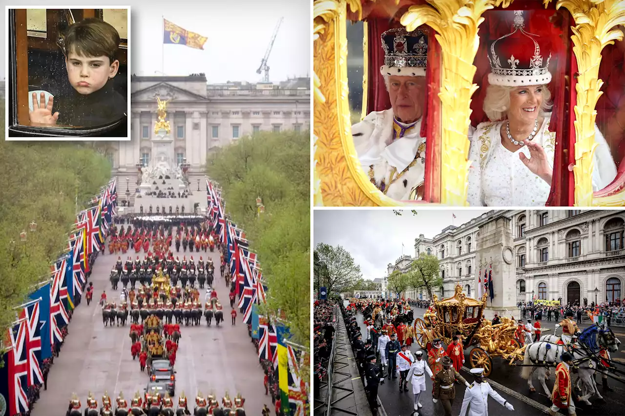 Coronation live updates: King Charles, Queen Camilla take gold coach to Buckingham Palace after ceremony