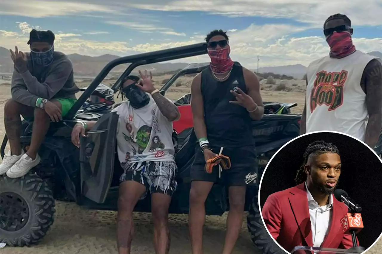 Damar Hamlin hangs with Bengals receivers for ATV adventure