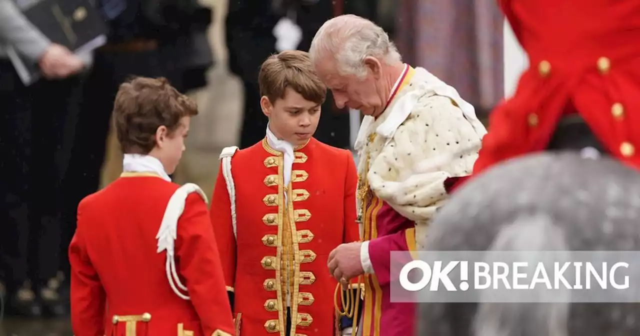 Prince George's biggest role yet - future king carries King Charles' robes