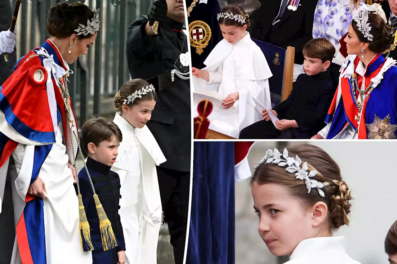 Kate Middleton and Princess Charlotte twin at King Charles III’s coronation