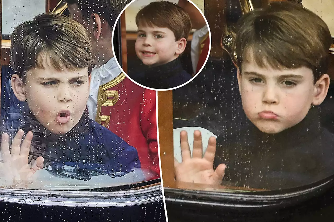 Prince Louis steals the show again with funny faces at King Charles’ coronation