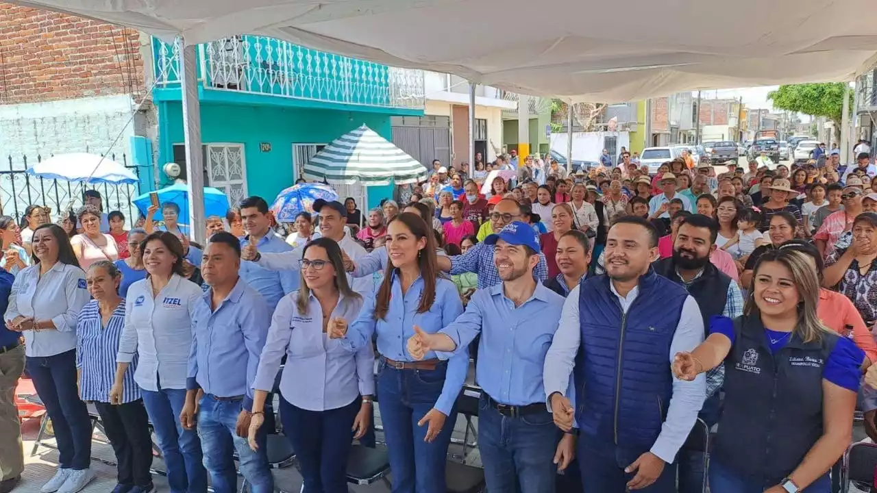 Libia Dennise entrega calles en colonias y comunidades de Irapuato